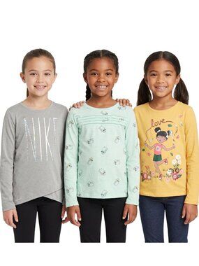 Nike Dri-Fit, Cat & Jack And Cynthia Rowley  Long Sleeve Shirt Girls Size Medium